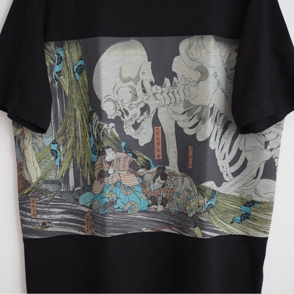 Utagawa Kuniyoshi Ukiyo e art streetwear Japanese Hokusai Uniqlo T shirt - Picture 3 of 7